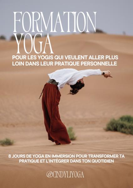 Formation Yoga sur une année en ligne 8 journées de 7h00