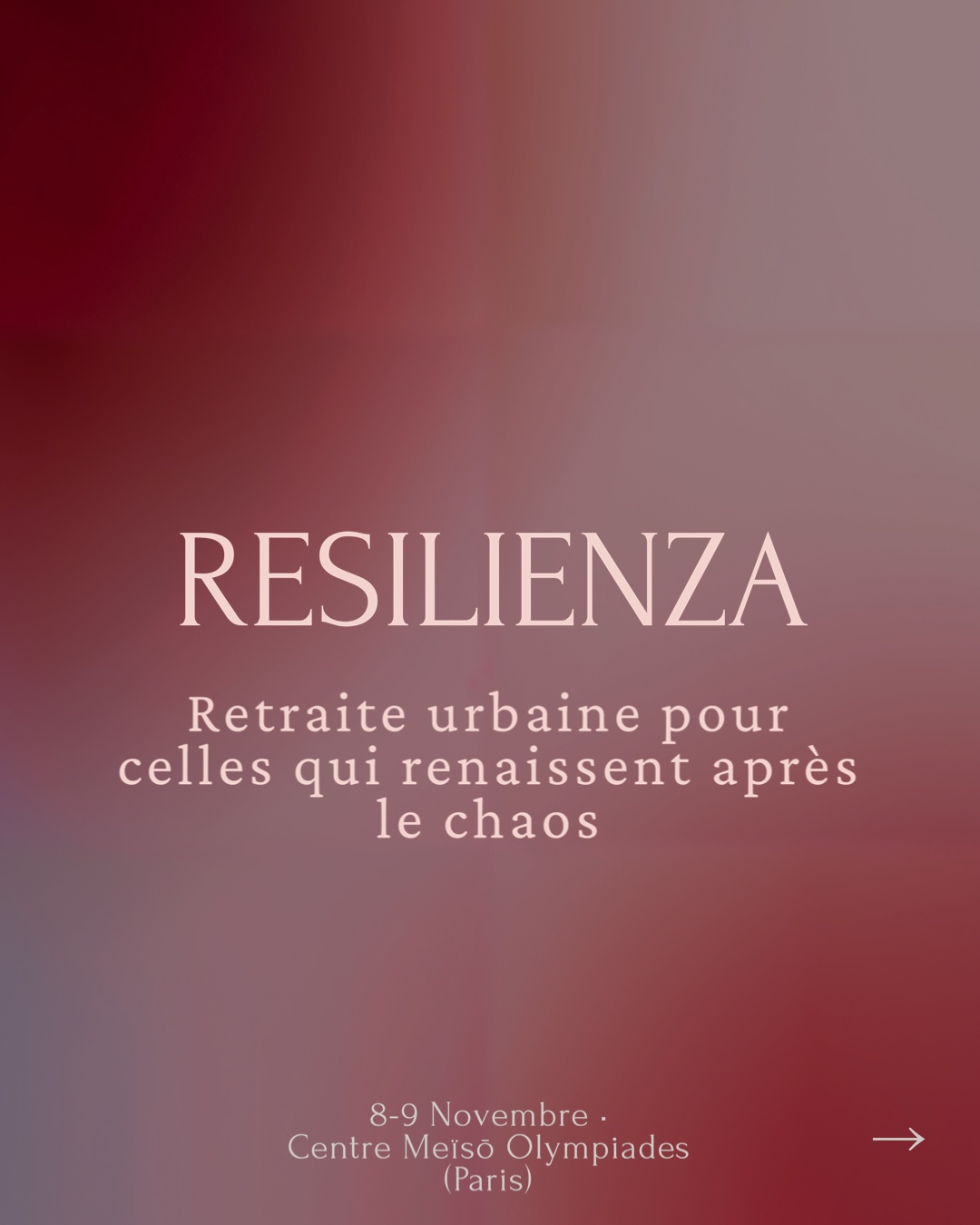 Retraite urbaine RESILIENZA